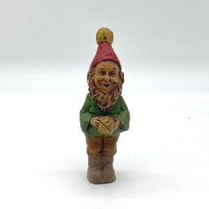 Vintage 1984 Tom Clark Gnome Figurine Bearded Elf Resin Sculpture Cairn Studio